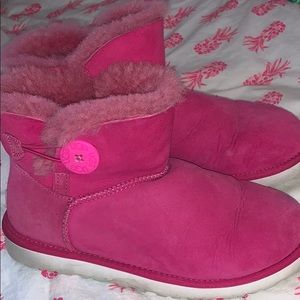 Pink Ankle Ugg boots